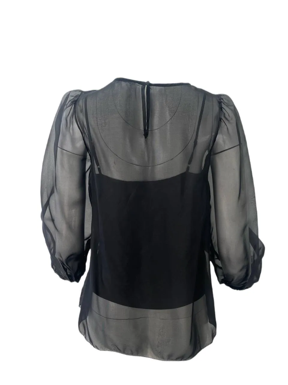 CAMI Women's Black Casual Blouse #763 XS NWT