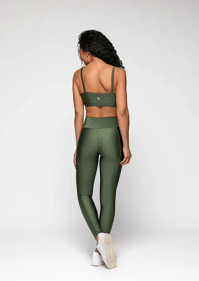 Canvas Sports Top - Military Green