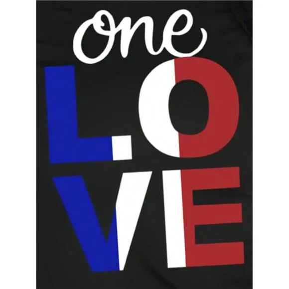 Casual &quot;LOVE&quot; English Text Print Comfy Homewear Set