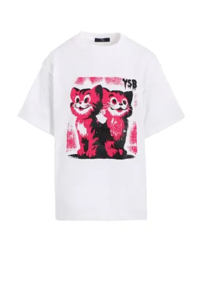 CAT PRINT T-SHIRT C