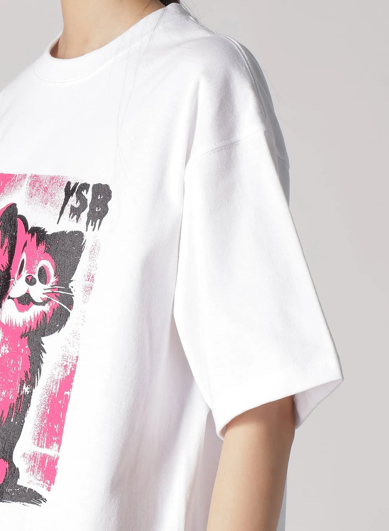 CAT PRINT T-SHIRT C