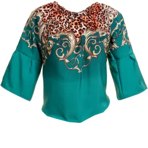 Celino European Made Multicolor Off Shoulder Blouse Designer Tops for Women