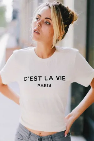C'EST LA VIE ("SUCH IS LIFE") GRAPHIC TEE