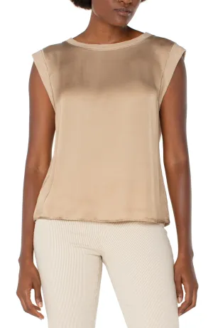 Champagne Sleeveless Shell