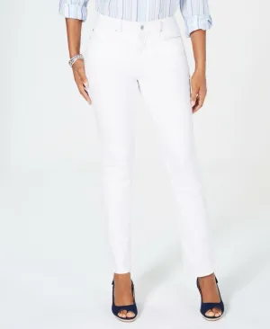 Charter Club Women's Petite Lexington Straight-Leg Jeans White 8P