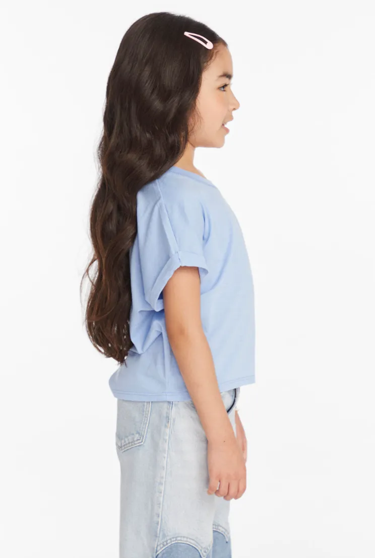 Chaser Brand Bolt Heart Tee Hydrangea