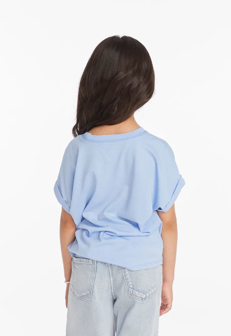 Chaser Brand Bolt Heart Tee Hydrangea