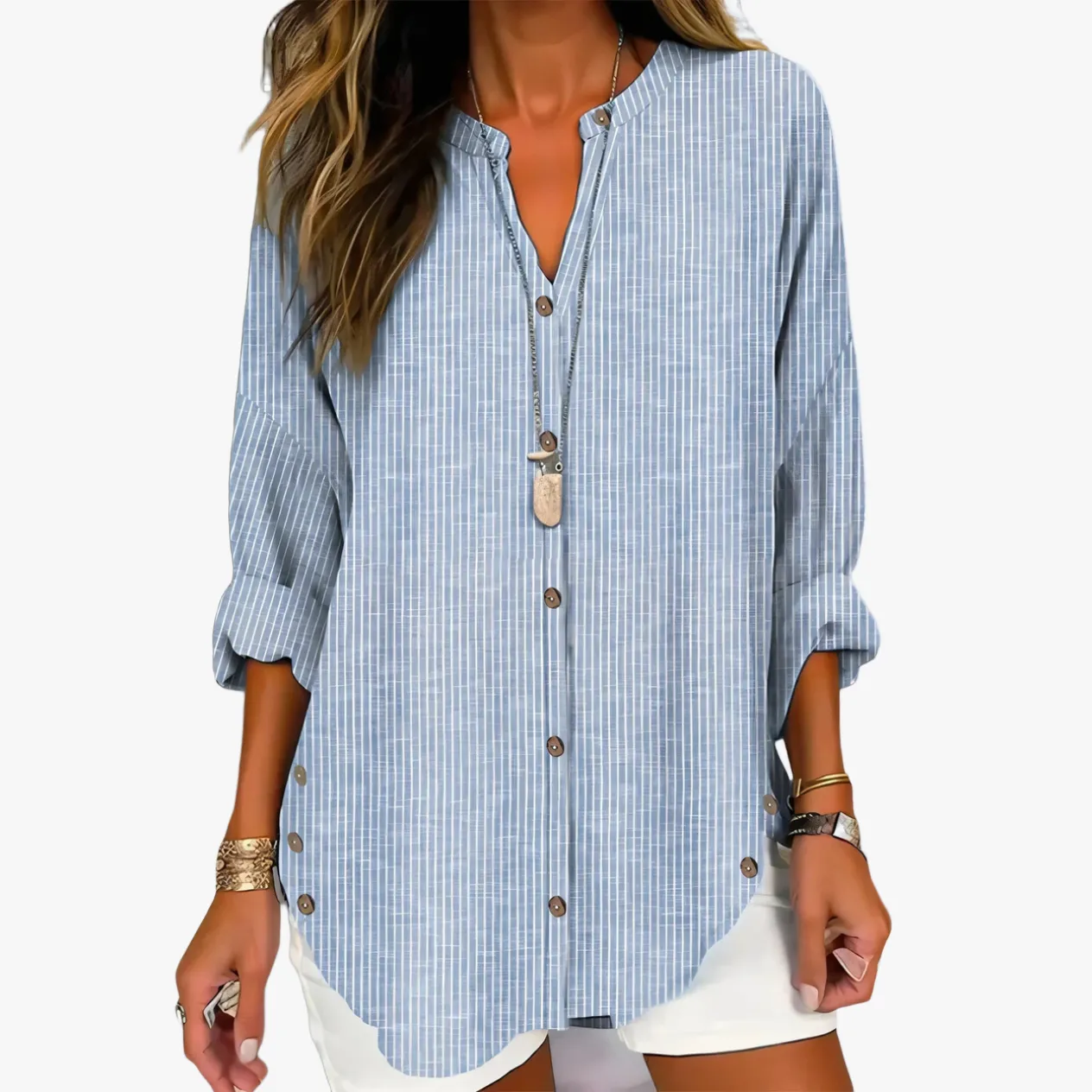 Chic Button-Down Casual Top
