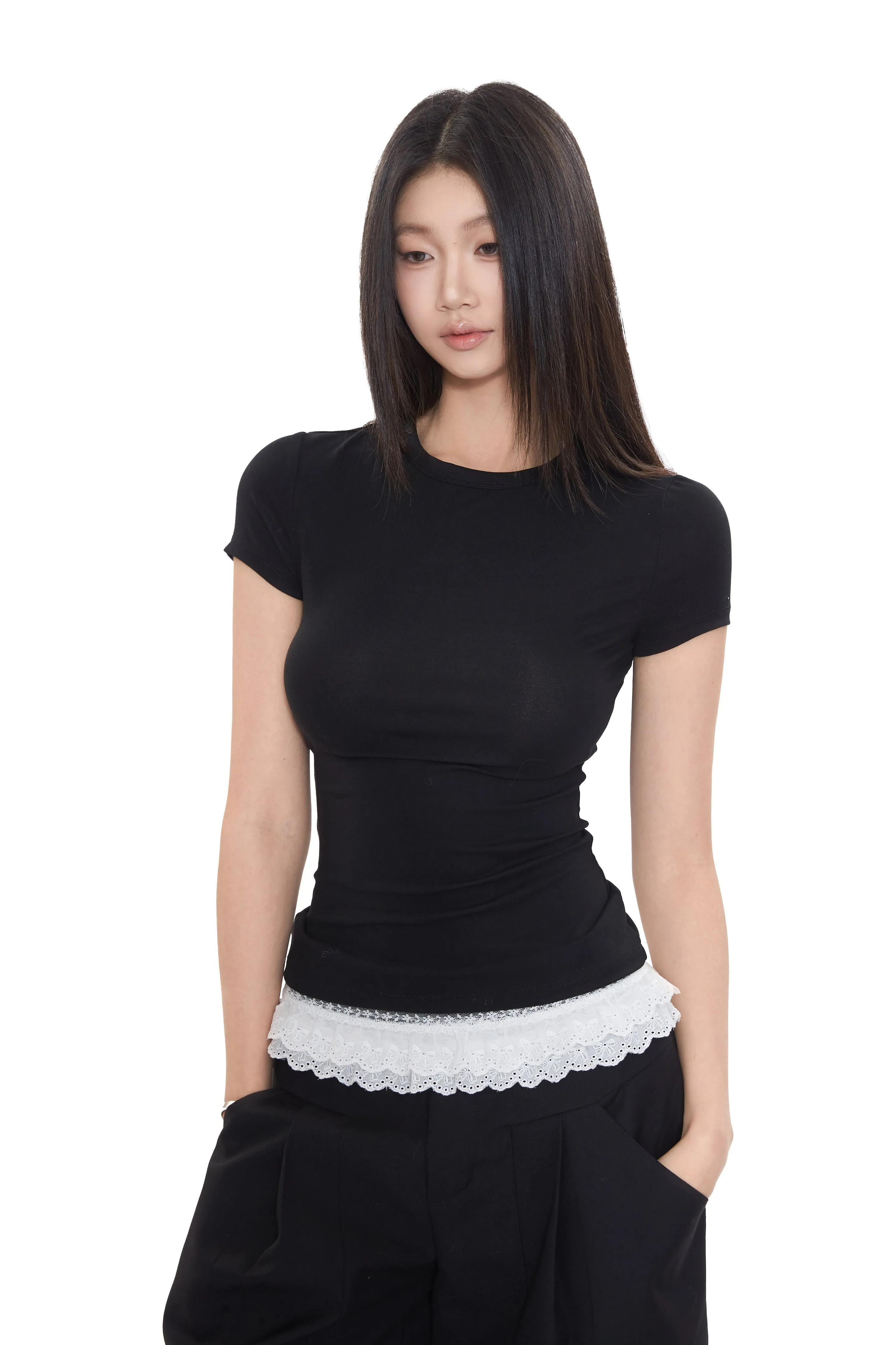 chic hollow-out tops