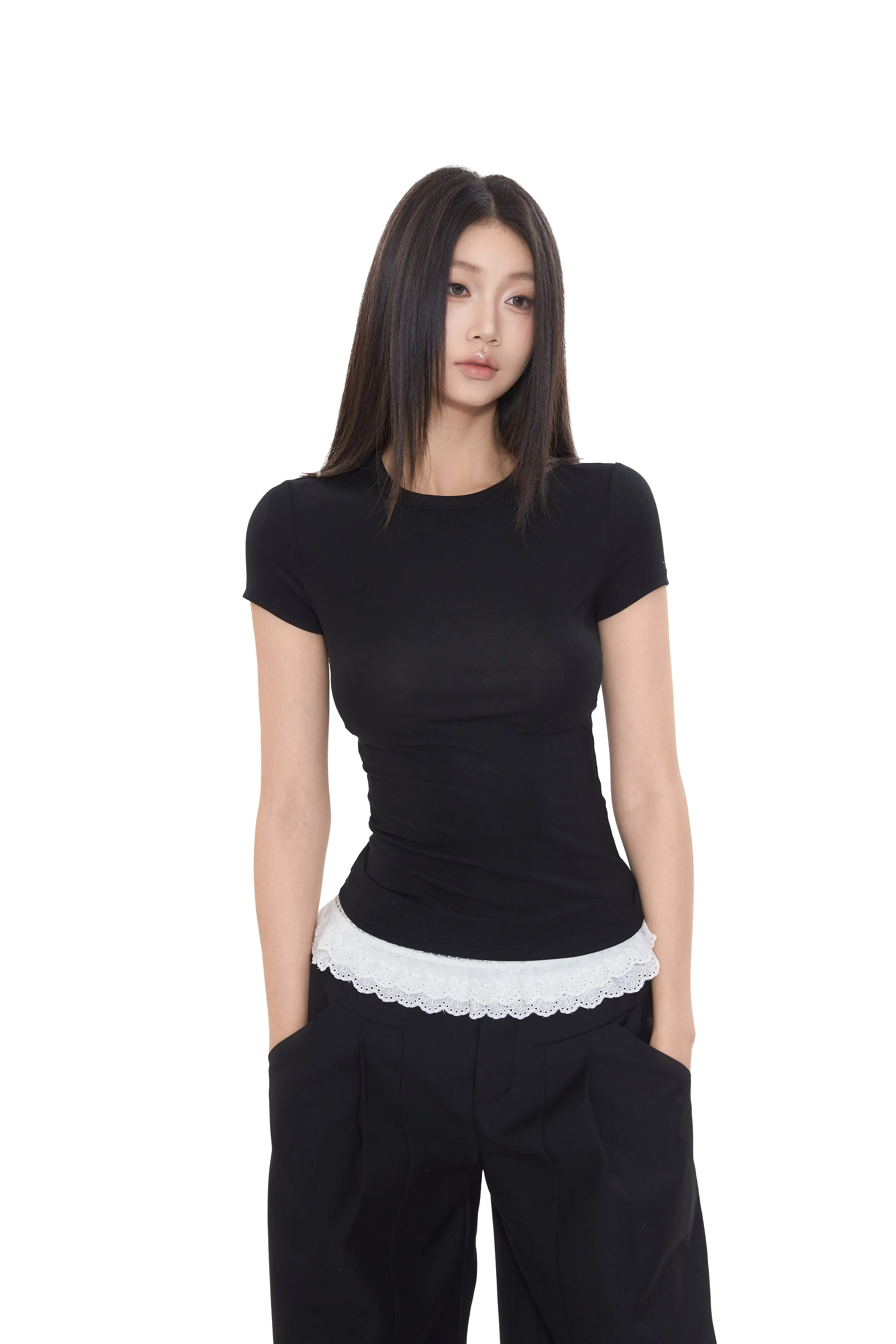 chic hollow-out tops