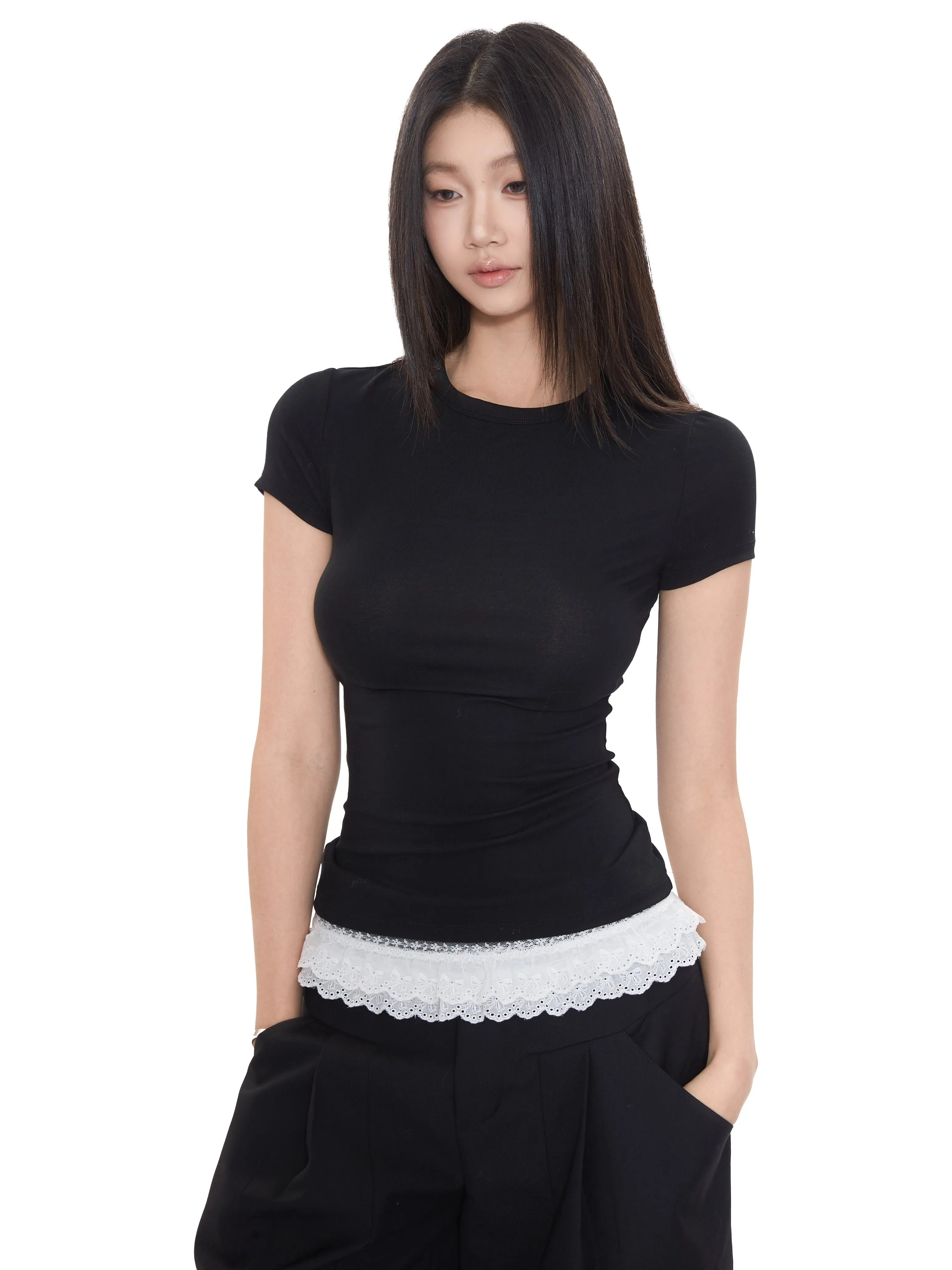 chic hollow-out tops