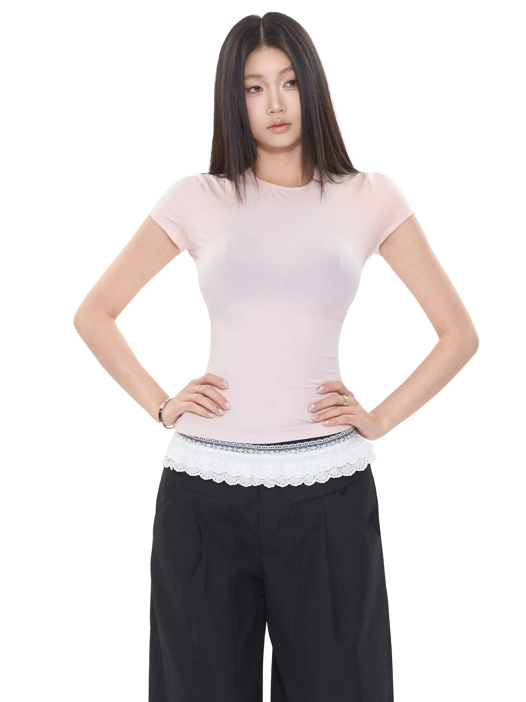chic hollow-out tops