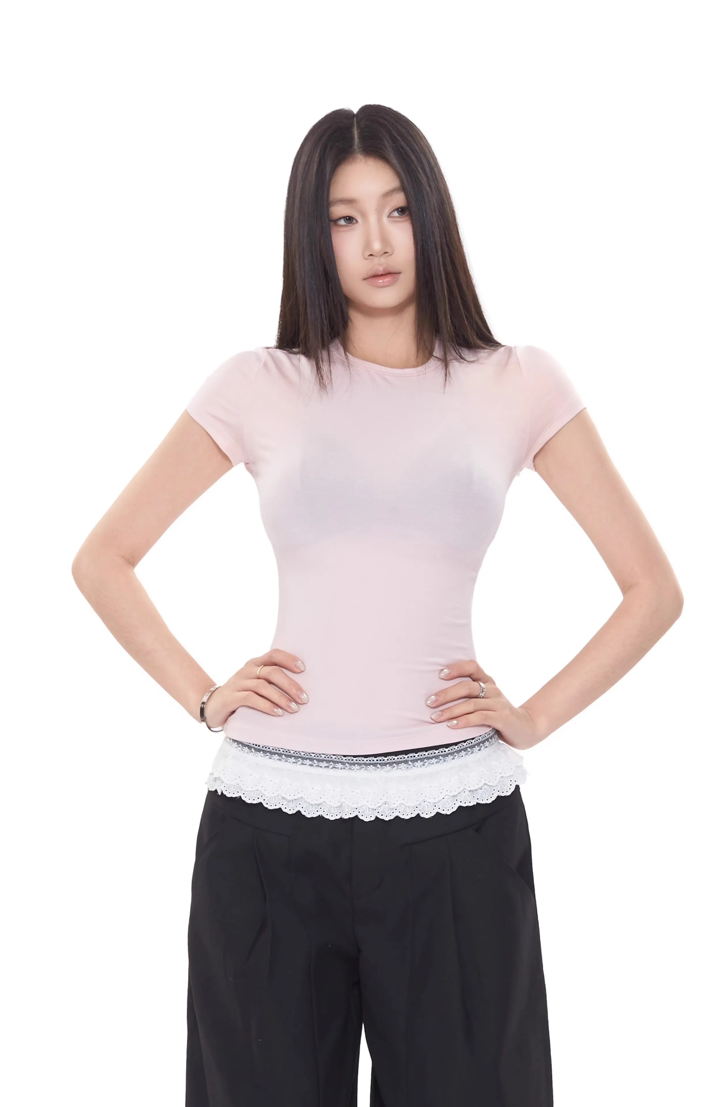 chic hollow-out tops