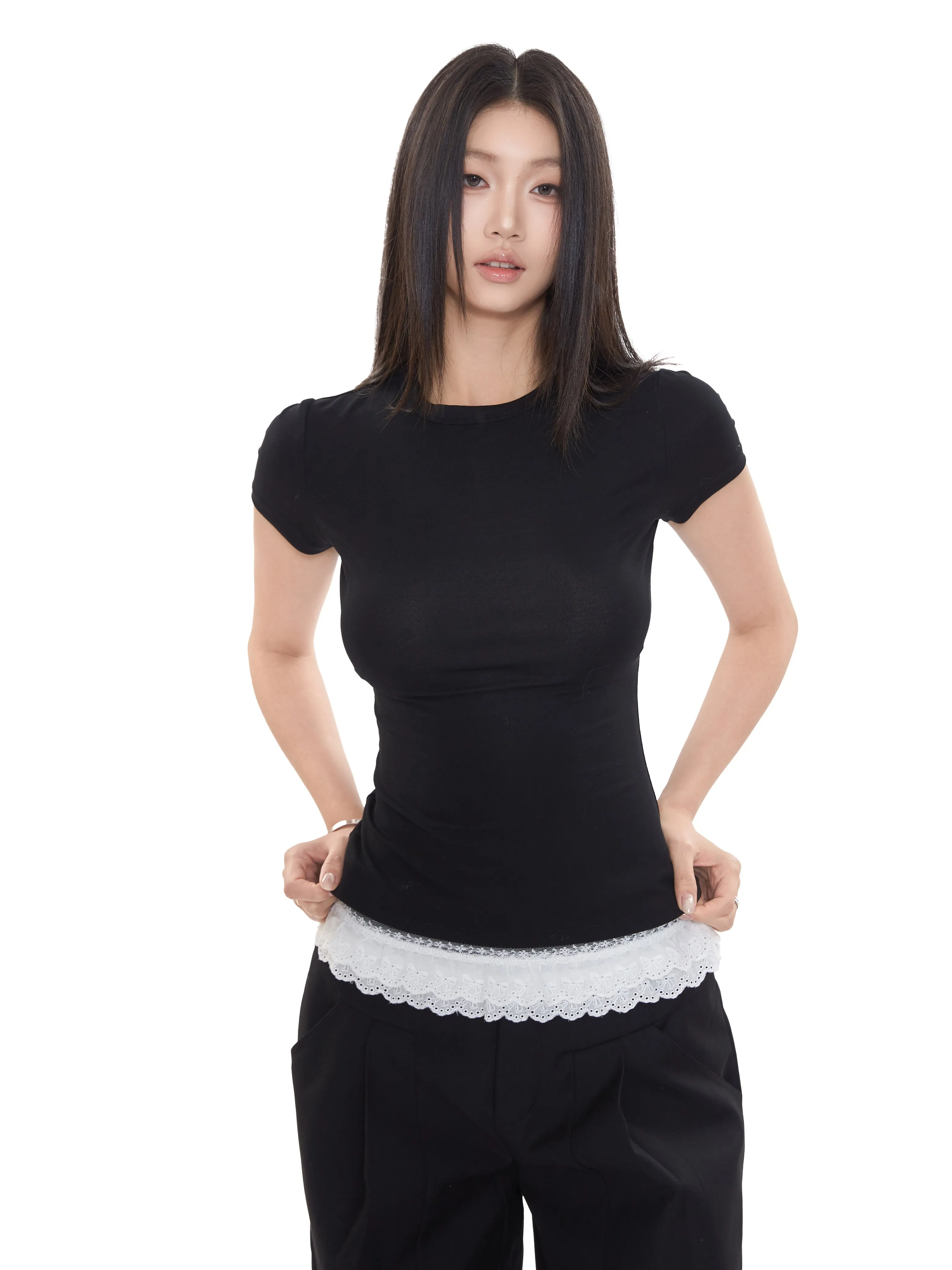 chic hollow-out tops