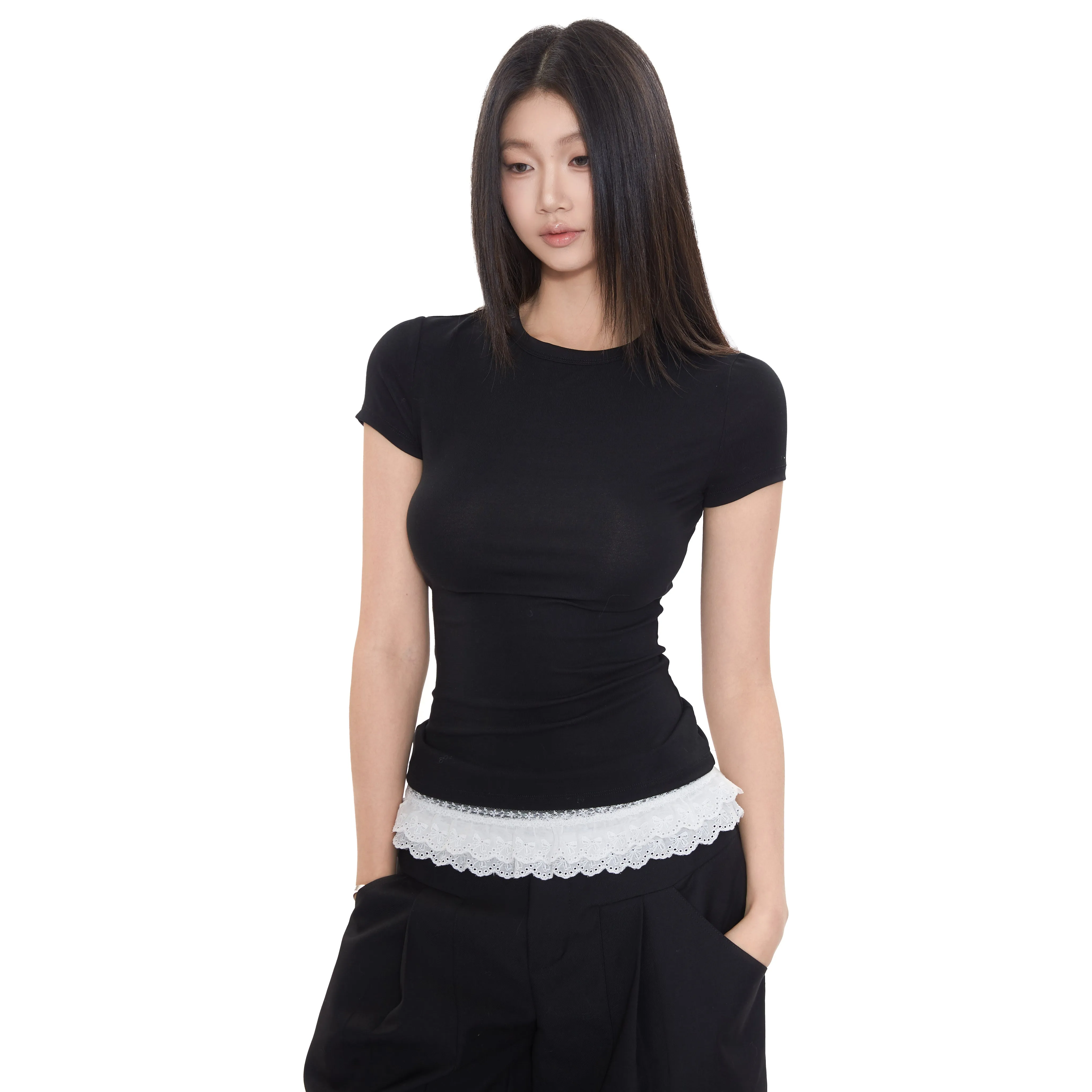chic hollow-out tops