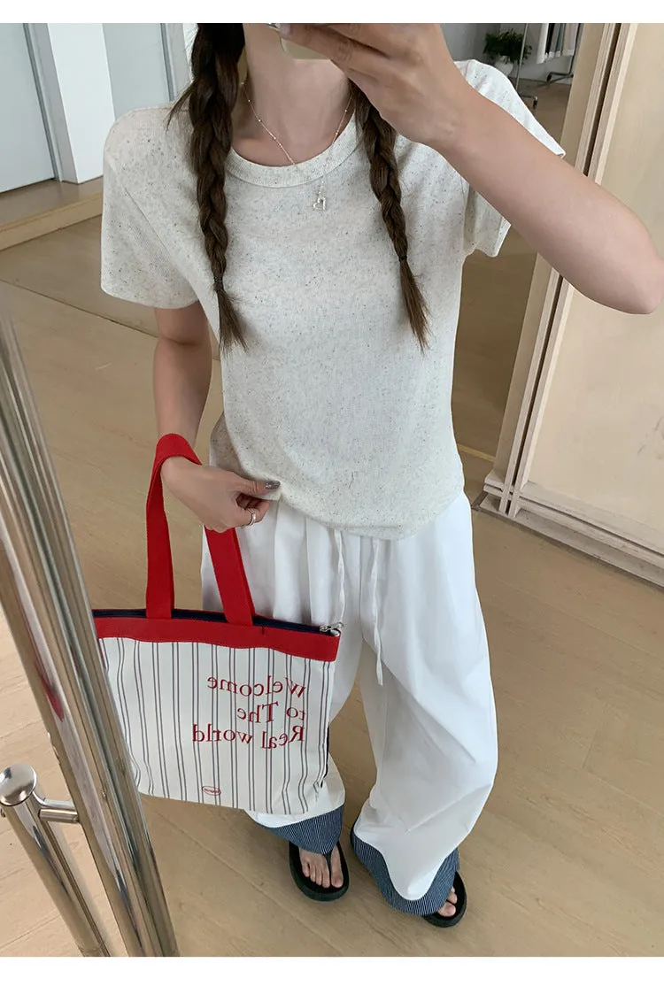chic solid color Top