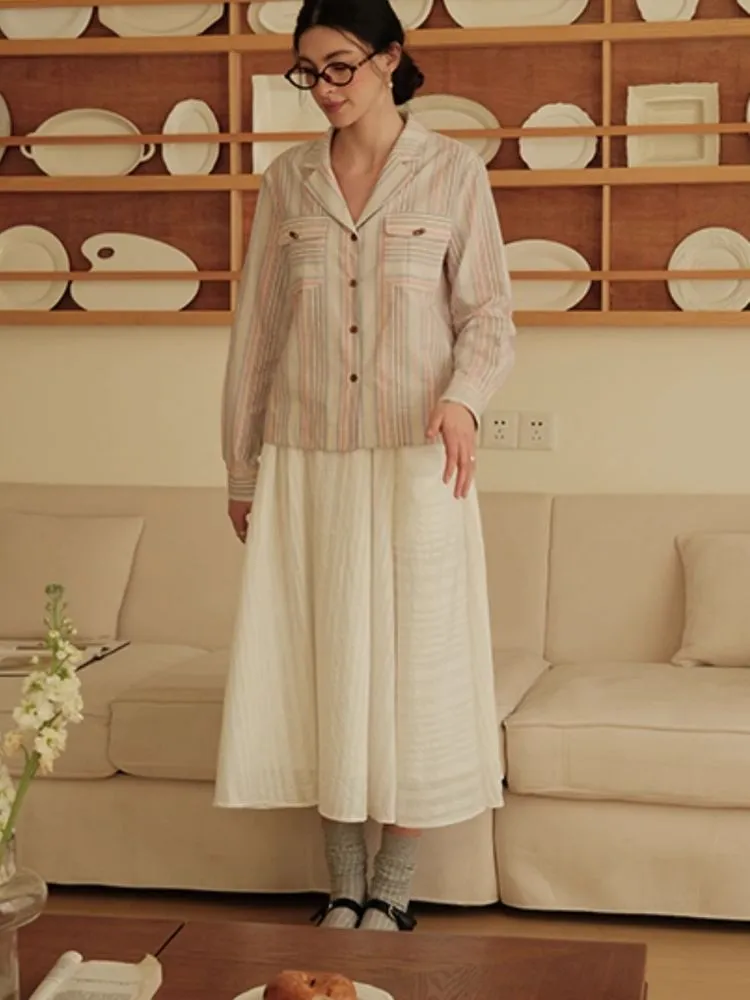 Chic Suit Collar Loose Shirt
