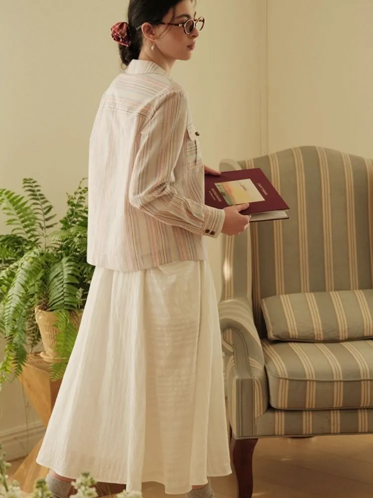 Chic Suit Collar Loose Shirt