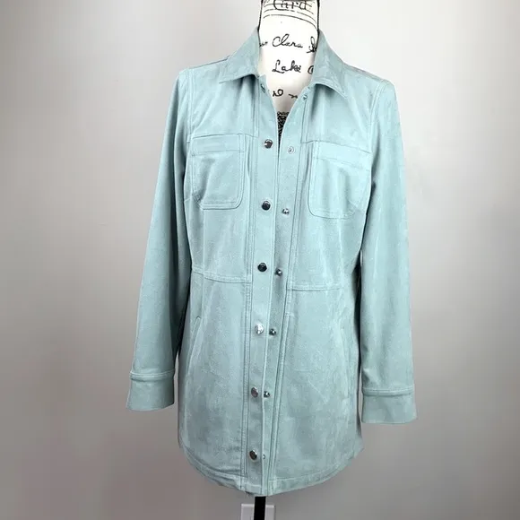 Chico’s Faux Suede Shacket NEW!