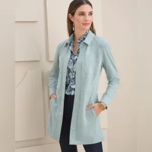 Chico’s Faux Suede Shacket NEW!