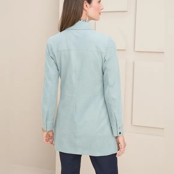 Chico’s Faux Suede Shacket NEW!
