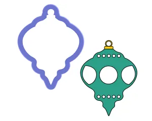 Christmas Bulb #5 Cookie Cutter