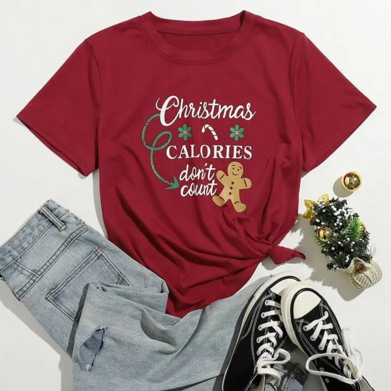 Christmas Gingerbread Man Graphic Tee
