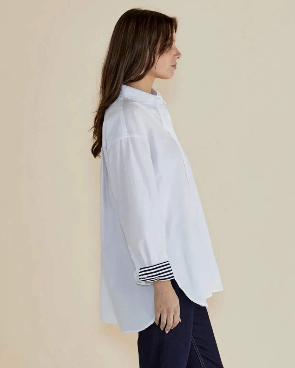 Claire Classic Shirt - White