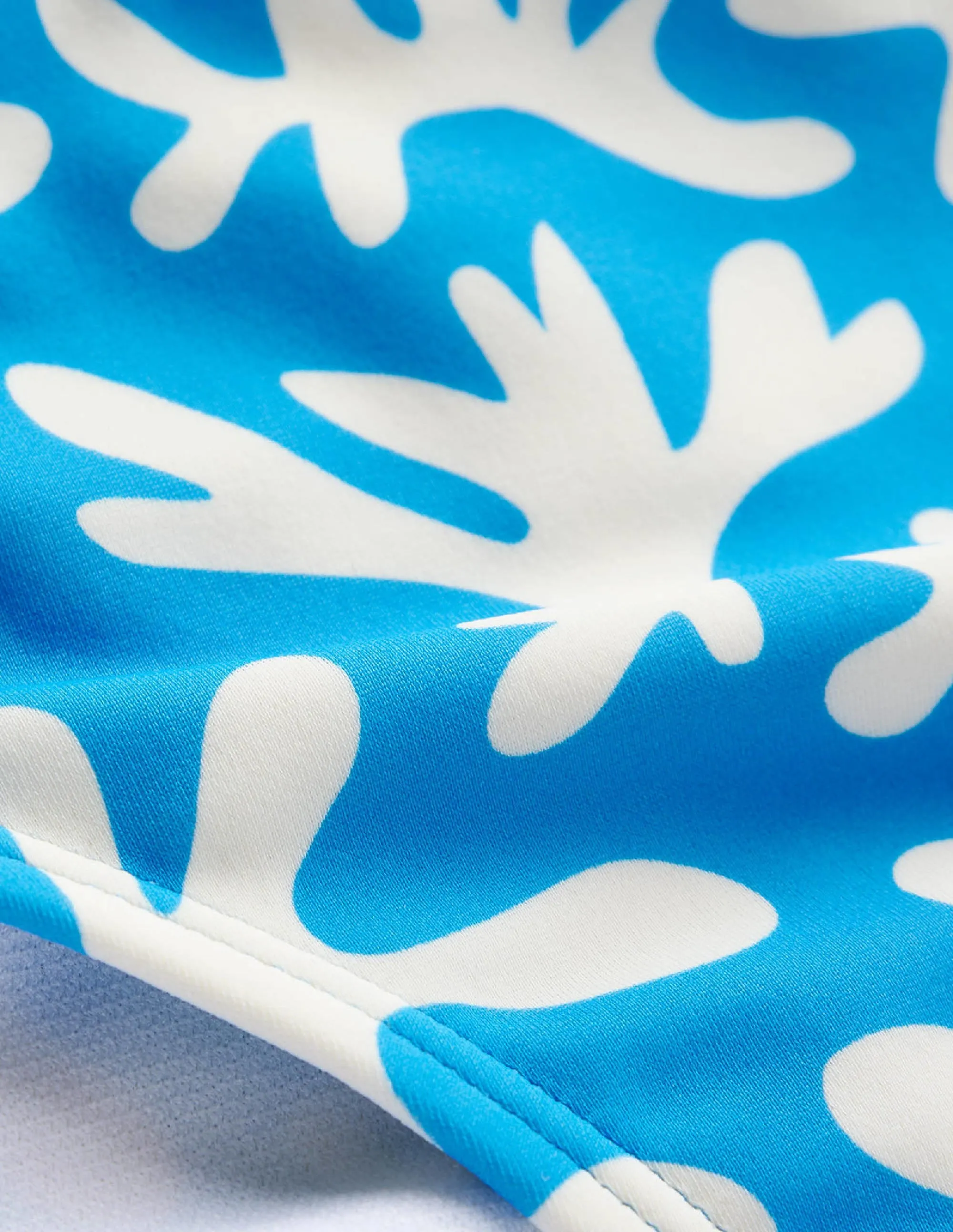 Classic Bikini Bottoms-Blue, Abstract Foliage