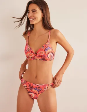 Classic Bikini Bottoms-Coral, Paradise Paisley