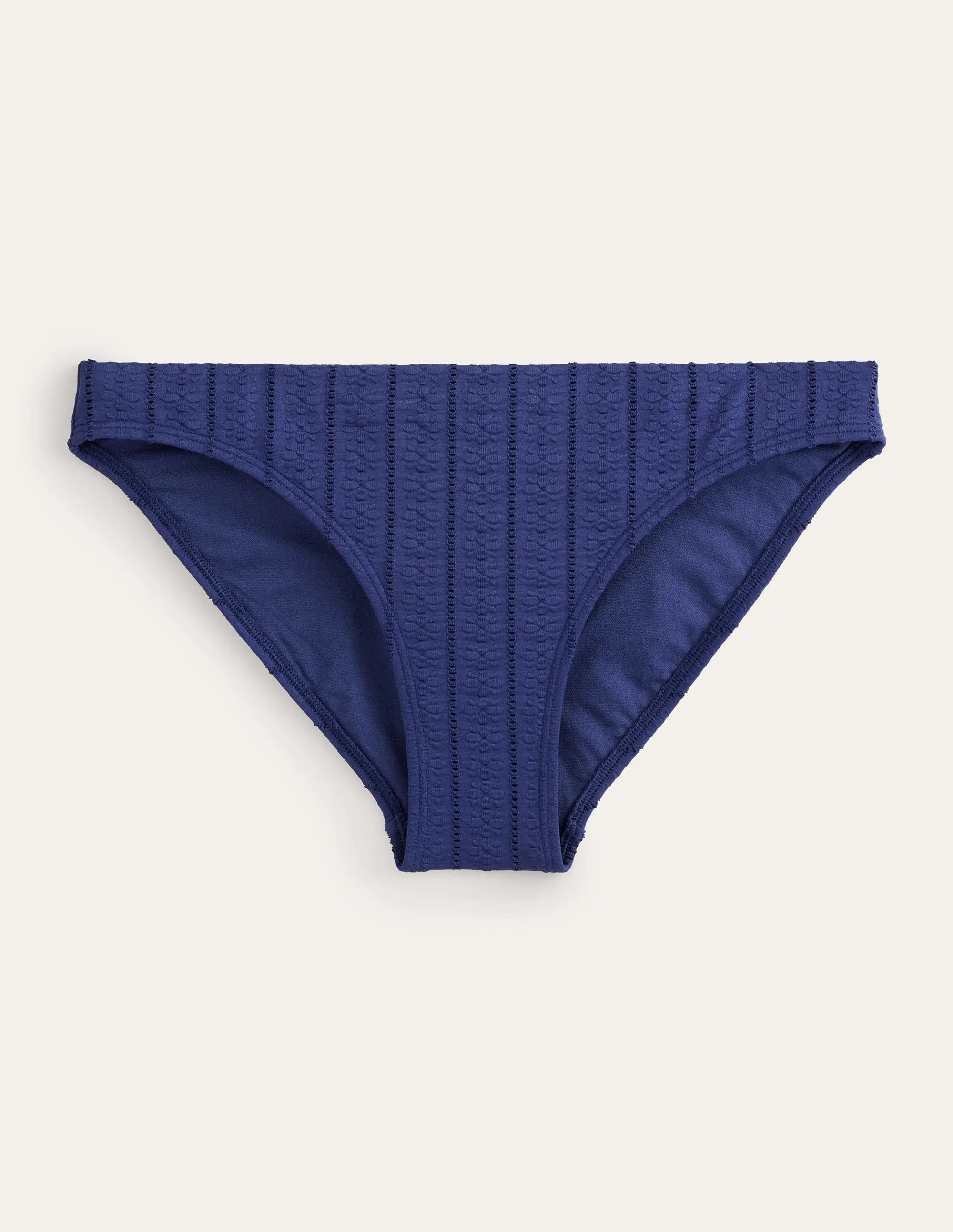 Classic Bikini Bottoms-Navy Texture