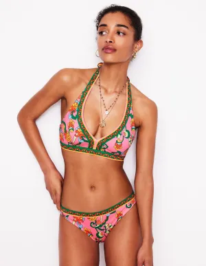 Classic Bikini Bottoms-Pink, Zig Zag wave