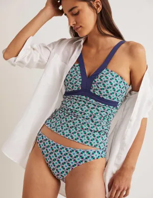 Classic Bikini Bottoms-Shady Glade, Square Geo