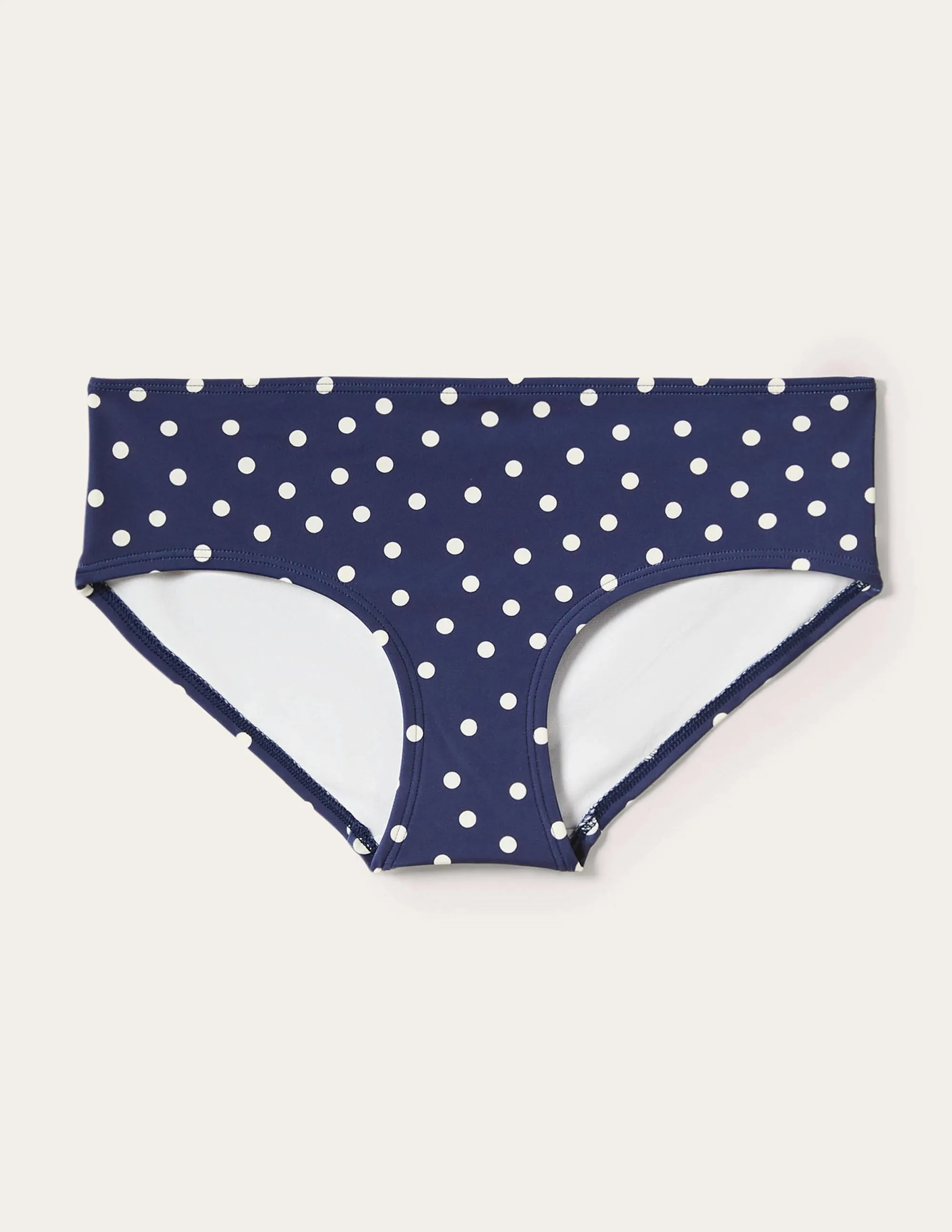 Classic Bikini Shorts-French Navy, Pin Dot