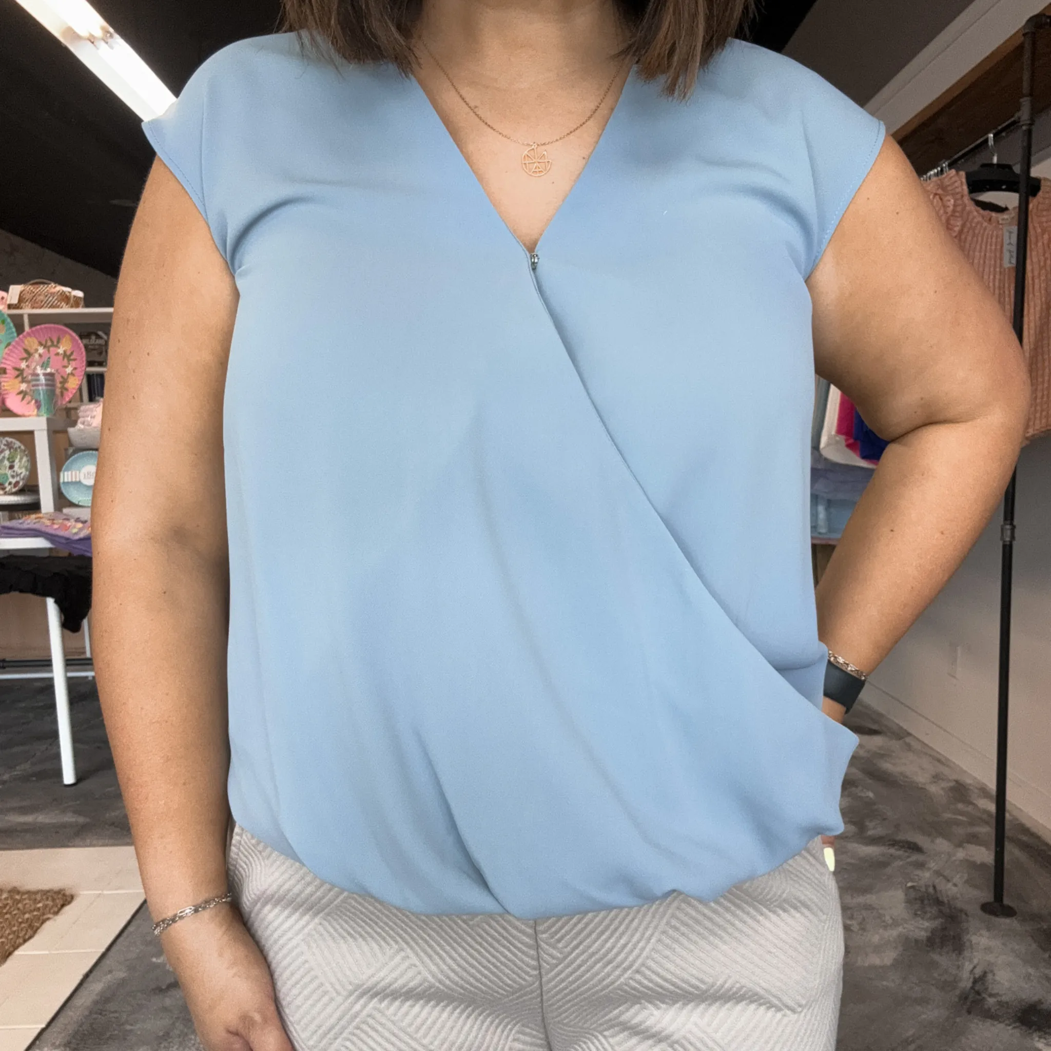 Classic Cutie Blue Blouse