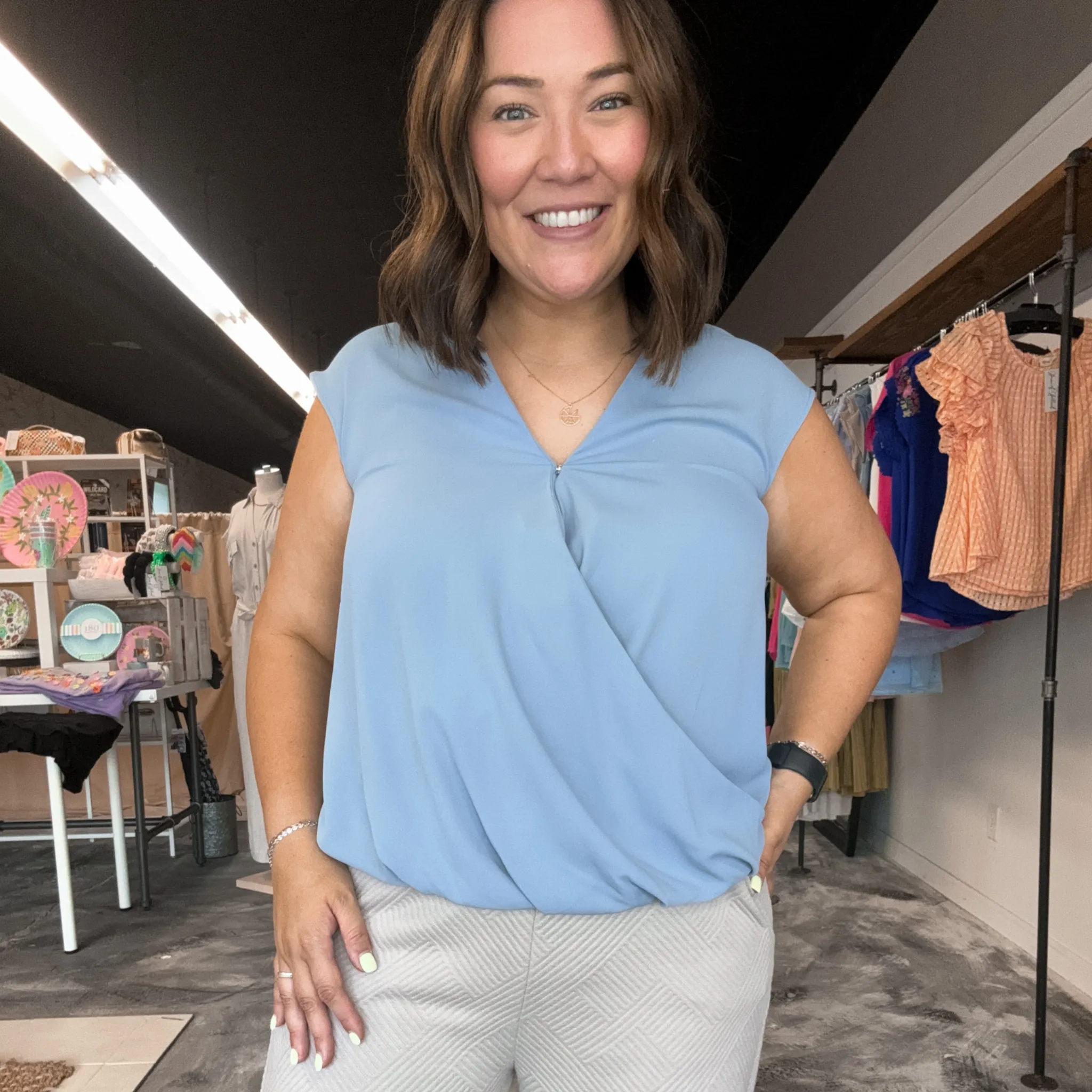 Classic Cutie Blue Blouse