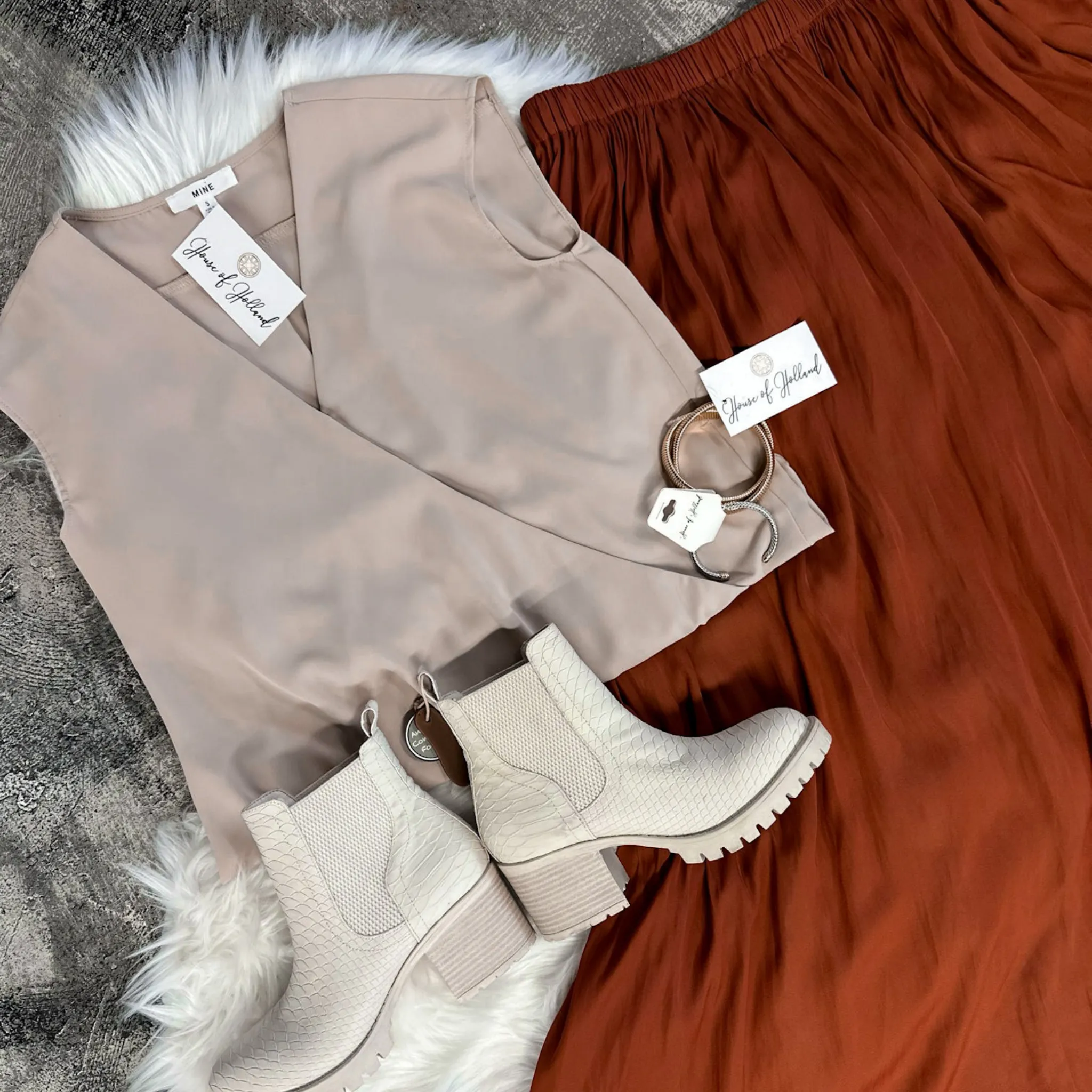 Classic Cutie Khaki Blouse