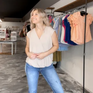 Classic Cutie Khaki Blouse