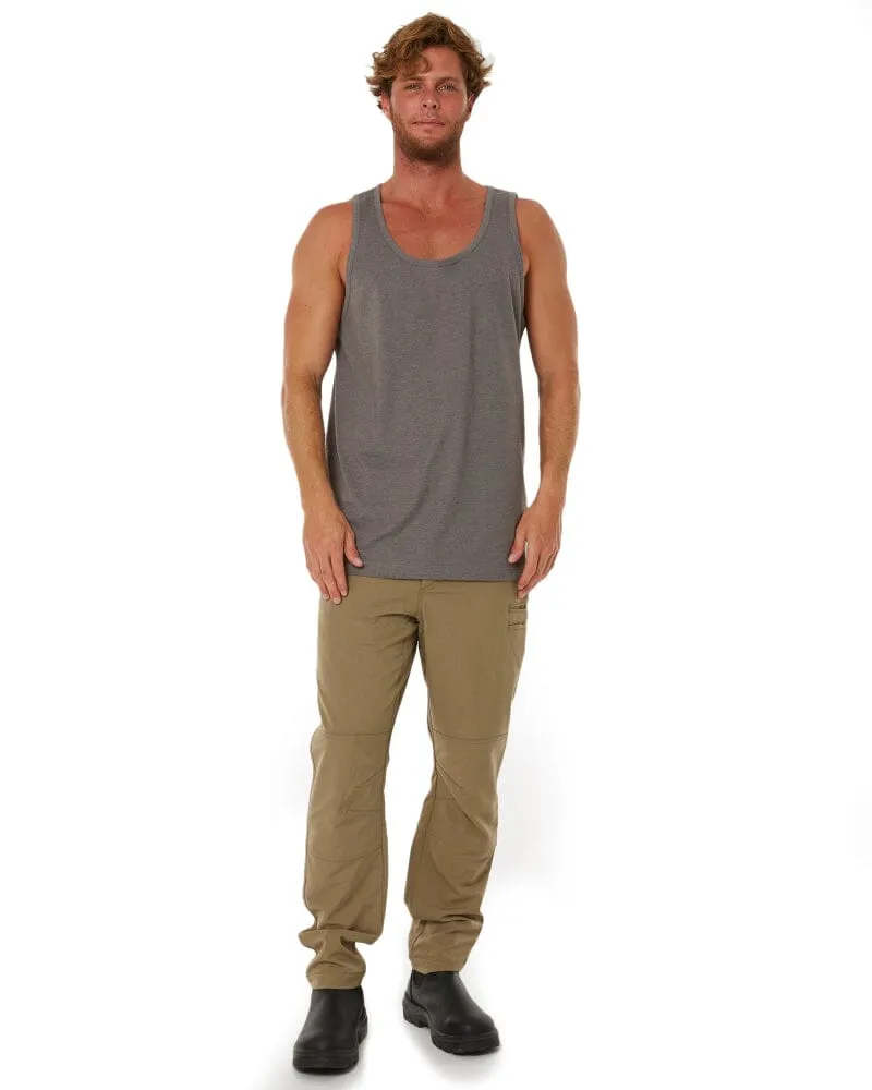 Classic Fit Singlet - Grey Marle