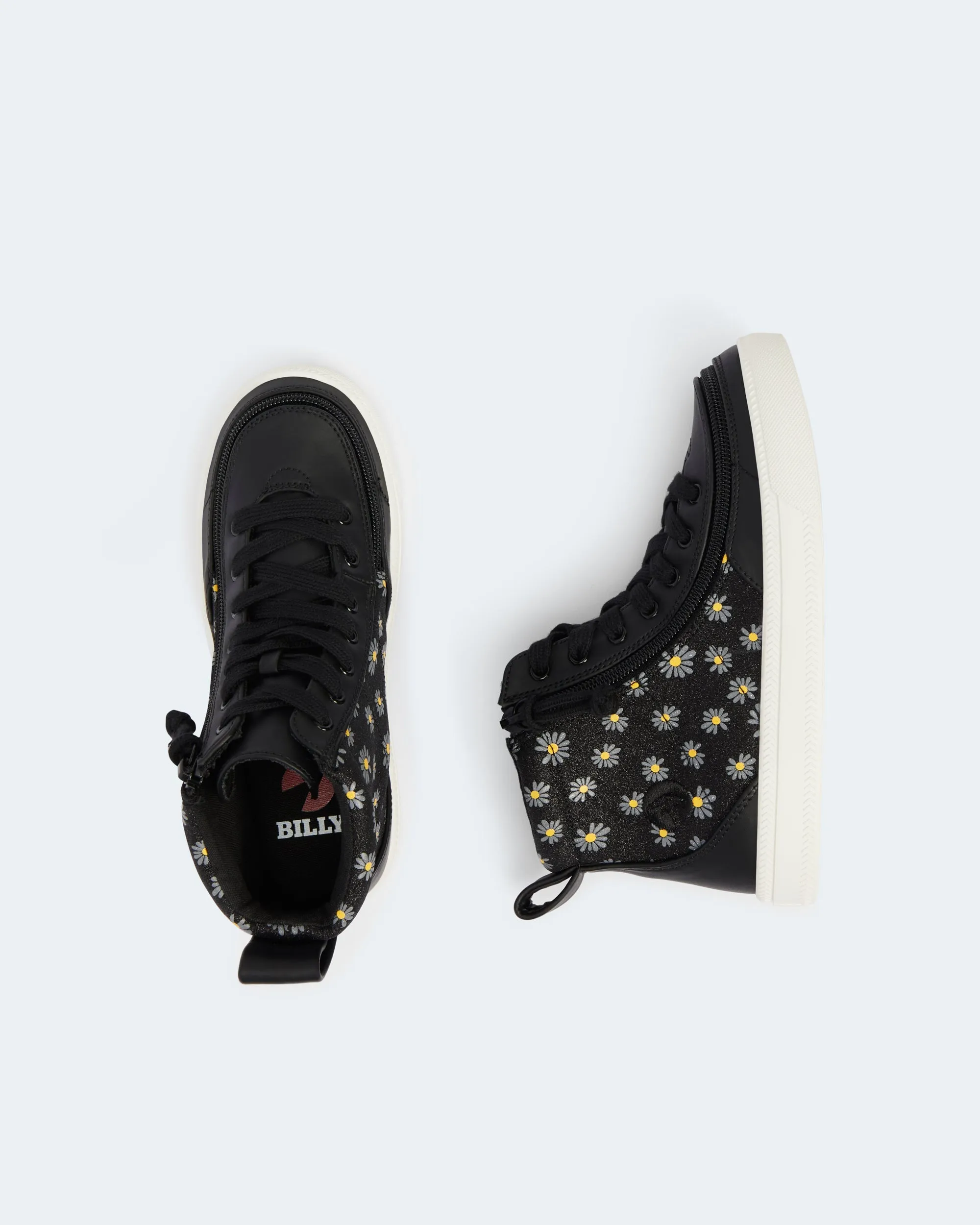 Classic High Top (Toddler) - Black Daisy