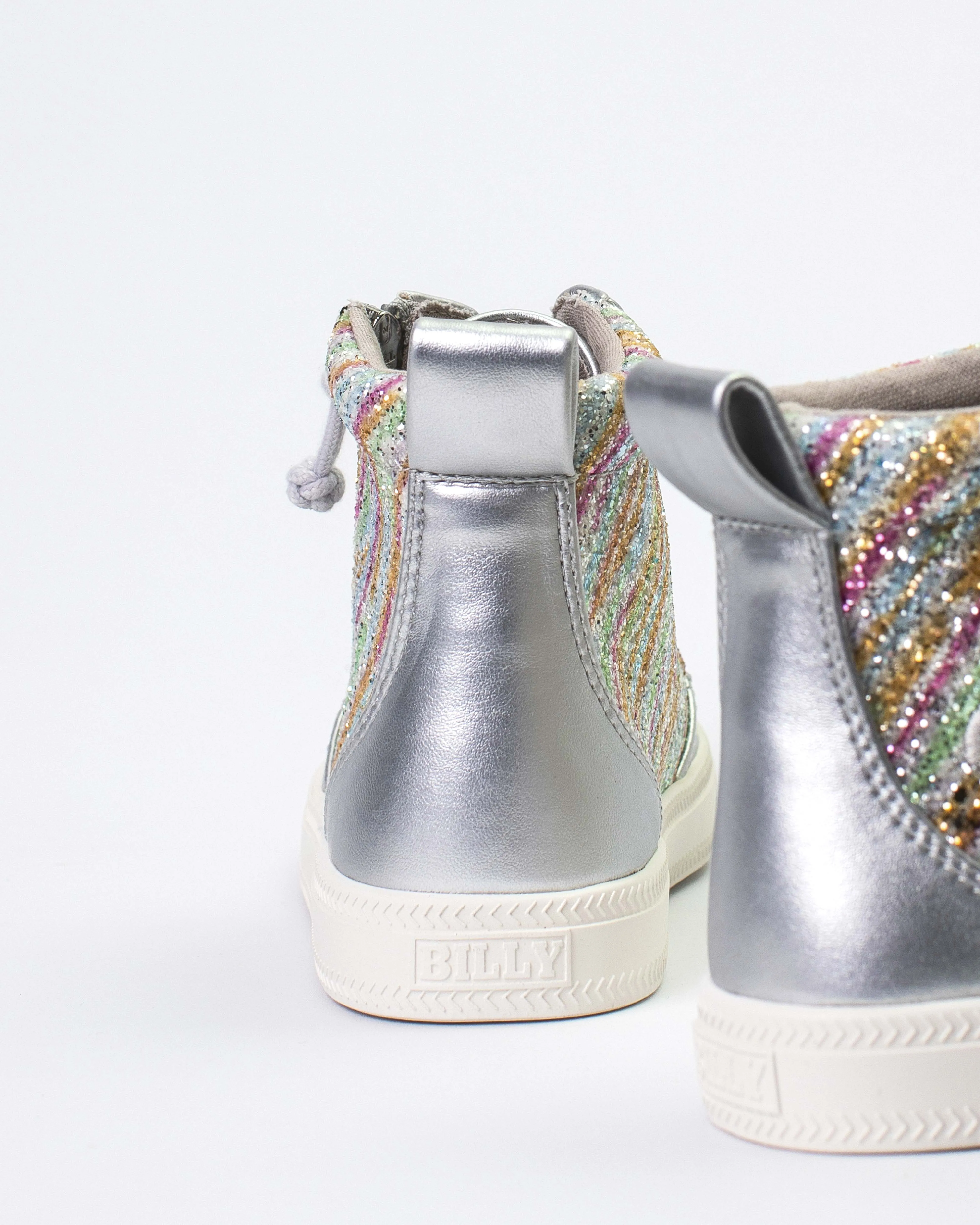 Classic High Top (Toddler) - Silver Rainbow