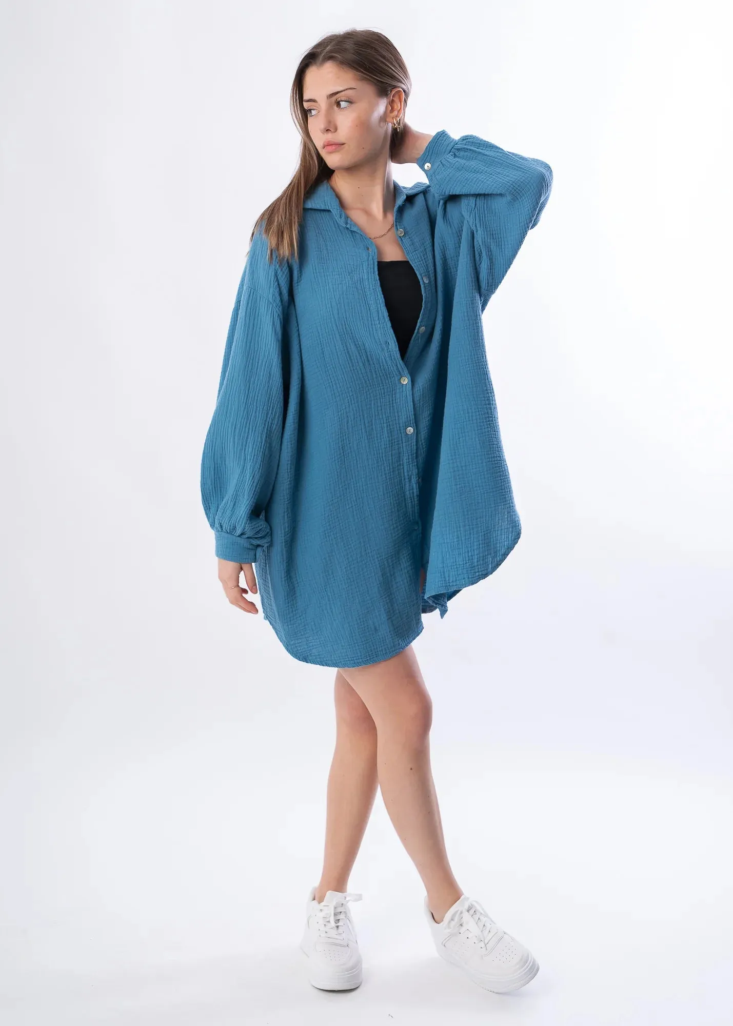 Classic Musselin Shirt Long