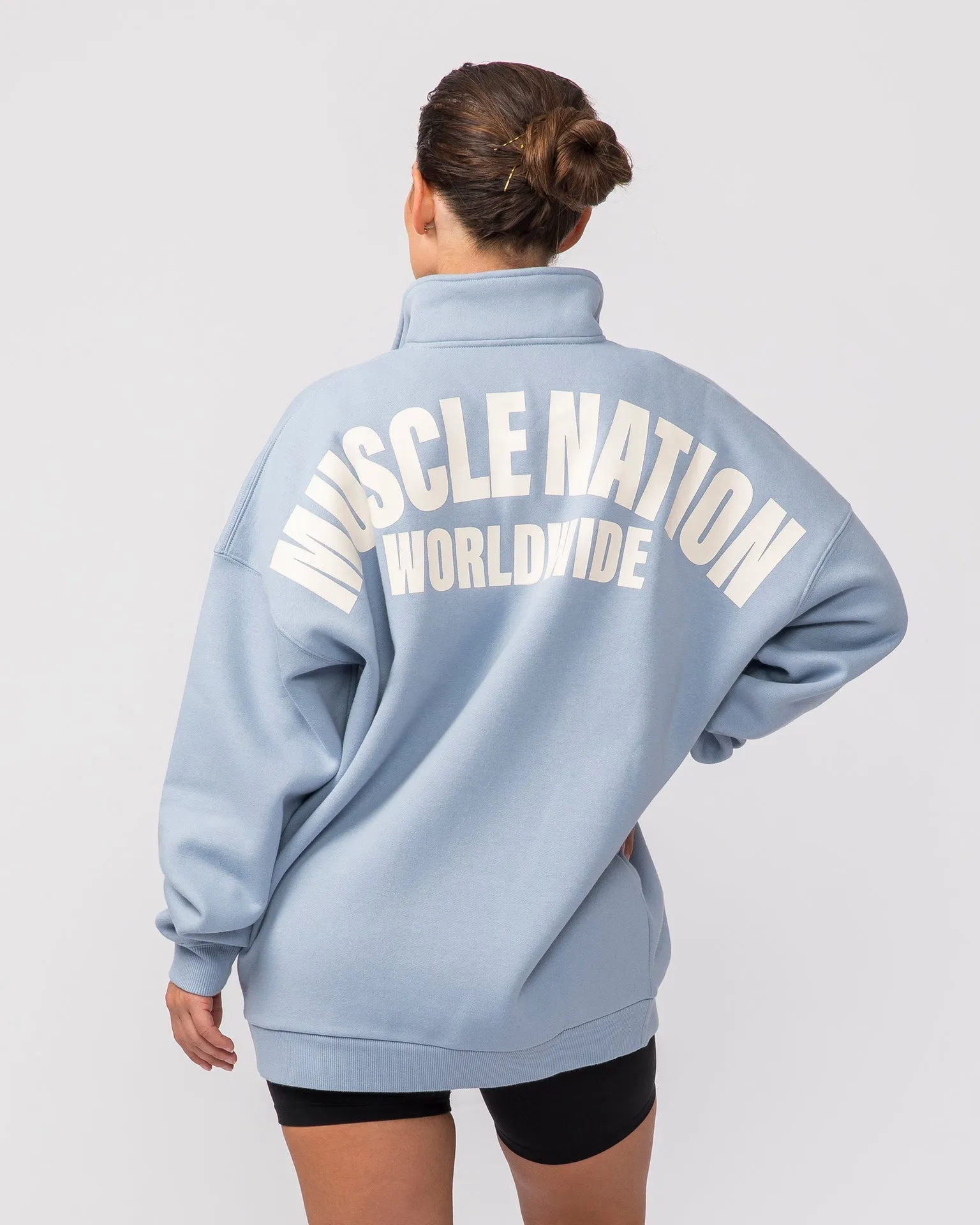 Classic Quarter Zip - Sky Blue