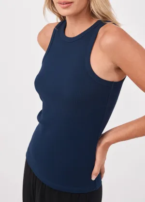 Classic Rib Tank - Navy