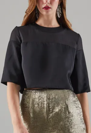 Classic Round Neck Crop Top