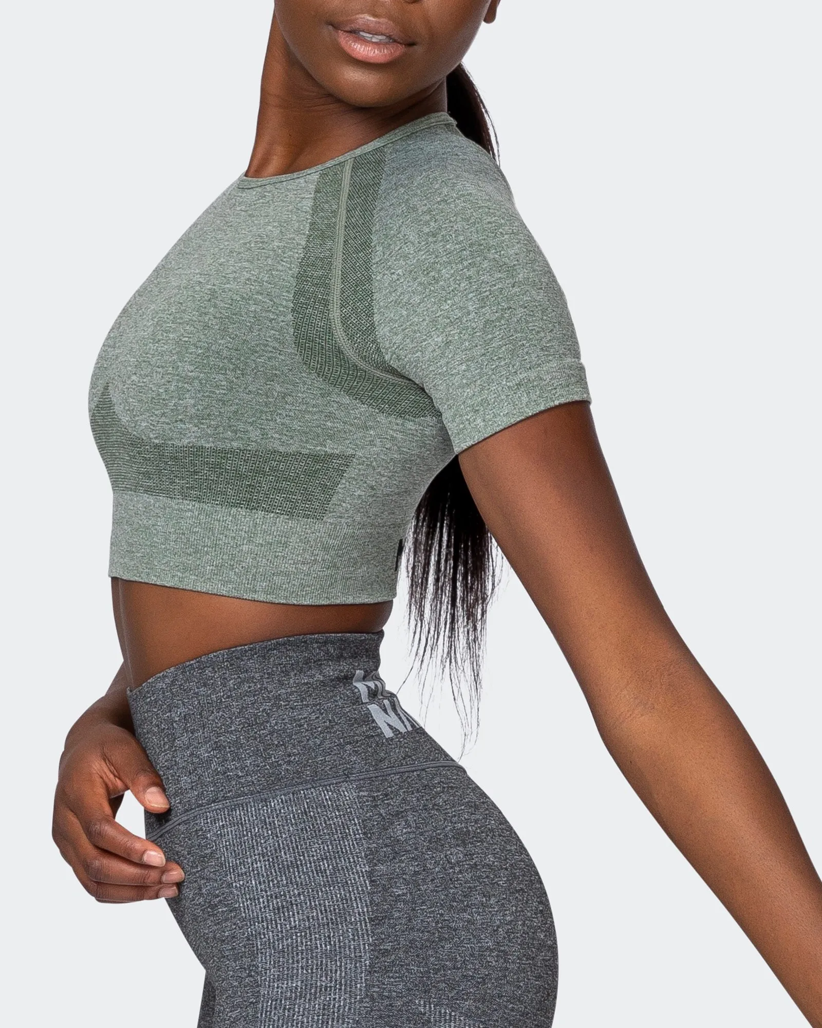 Classic Seamless Tee - Khaki Marl