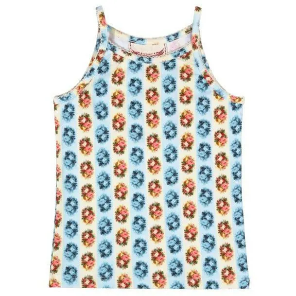 Classic Singlet - Rose Stripe