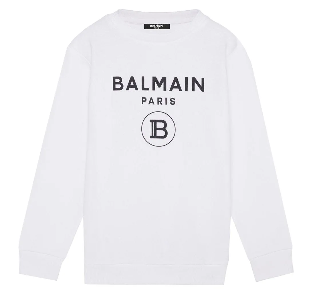 Classic Sweatshirt W/ Logo - White
