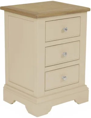 Cobblestone 3 Drawer Bedside