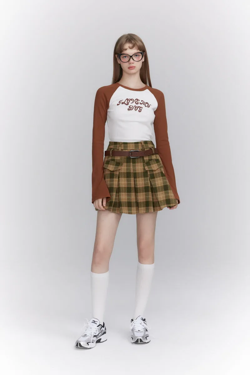 College Style Pattern Jacket / Skirt